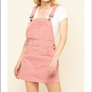 NWT - Wrangler Overall Dress - Pink - MD